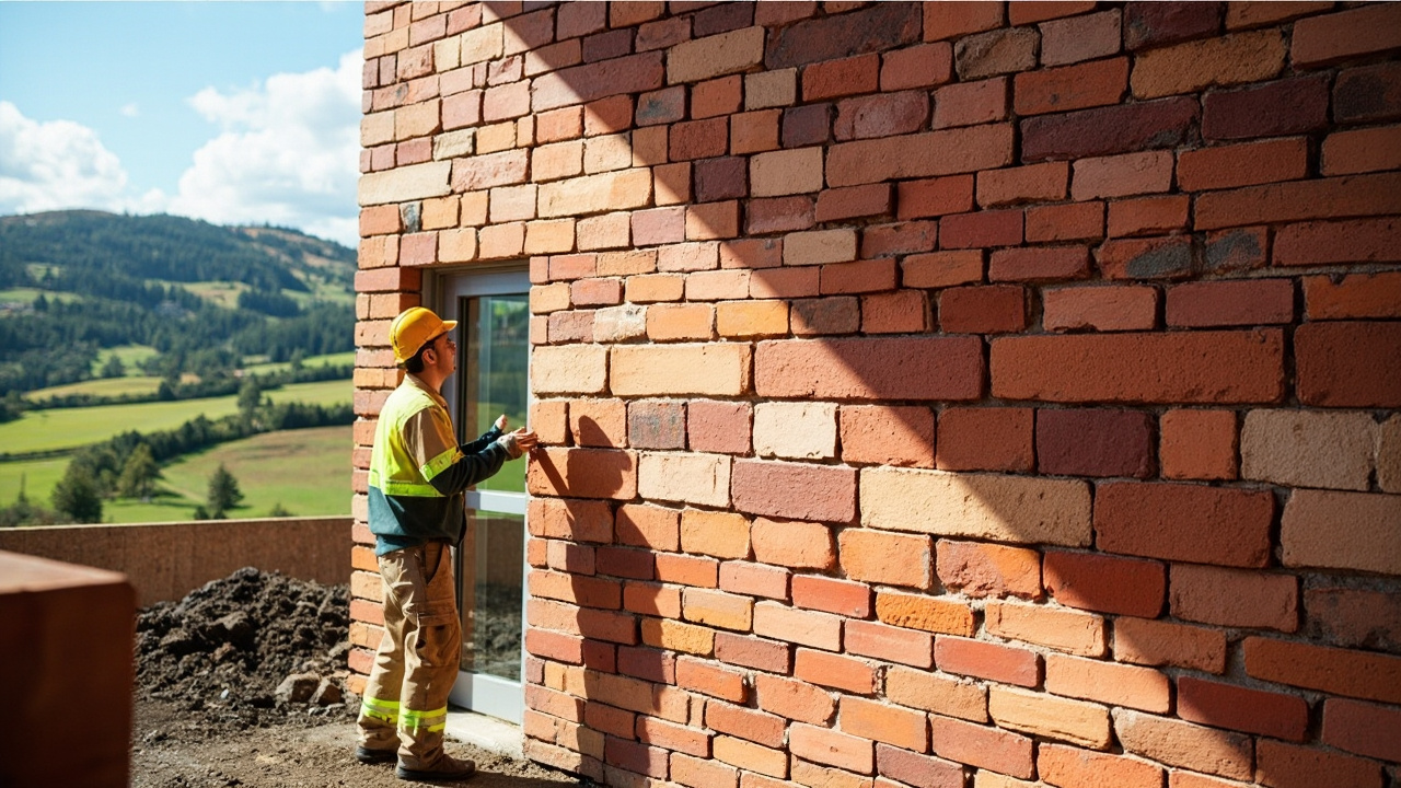 Innovative brick designs in a New Zealand structure.