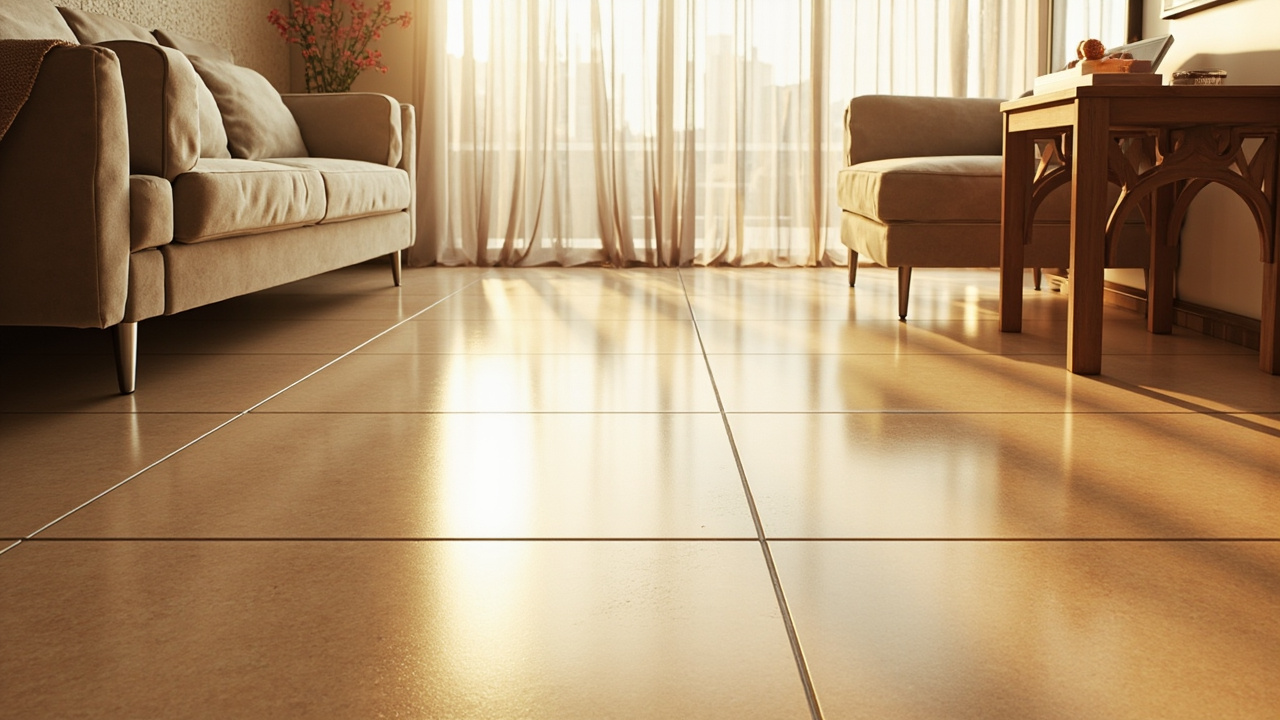 Elegant Vietnamese ceramic tiles in a modern kitchen setting.