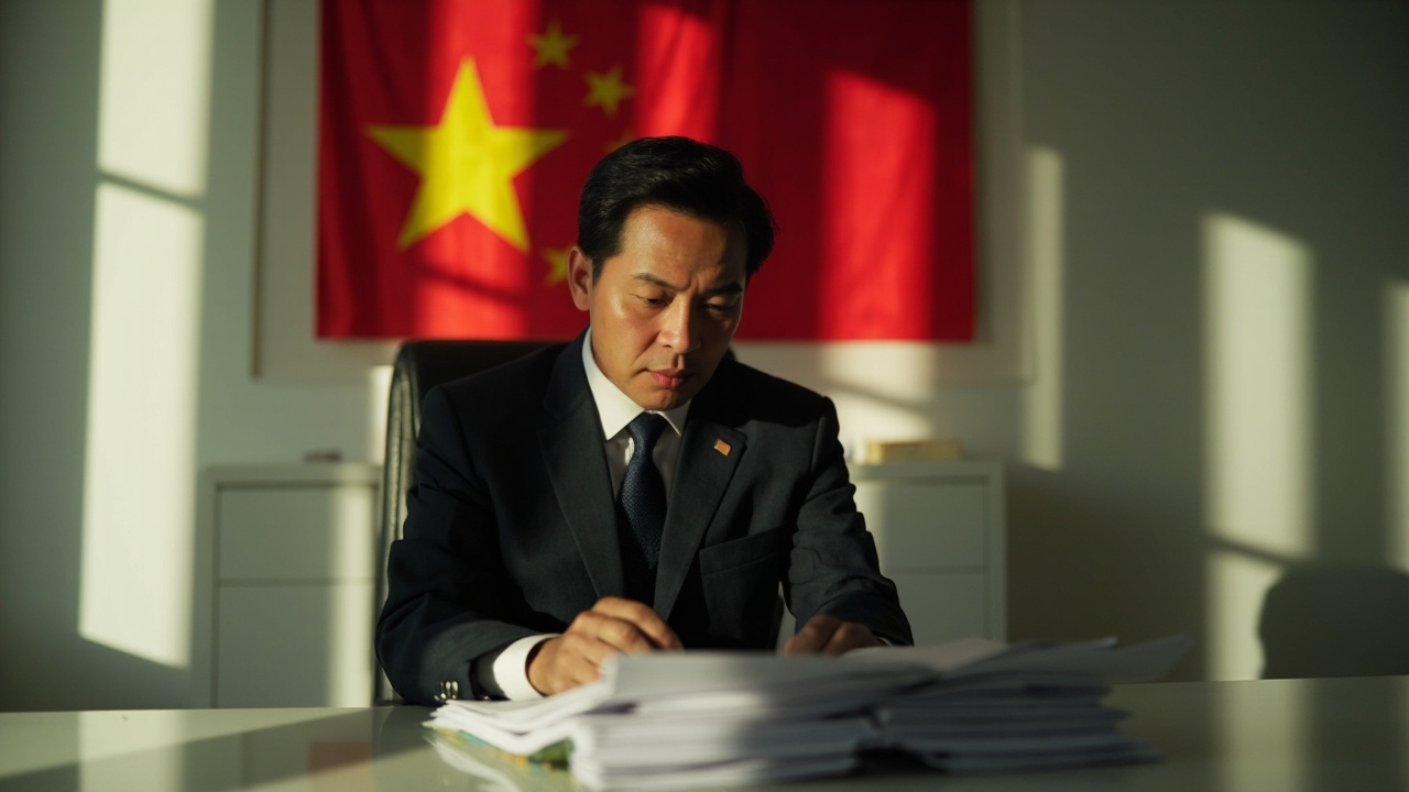 Vietnamese official addressing trade policies amid tariff threats.