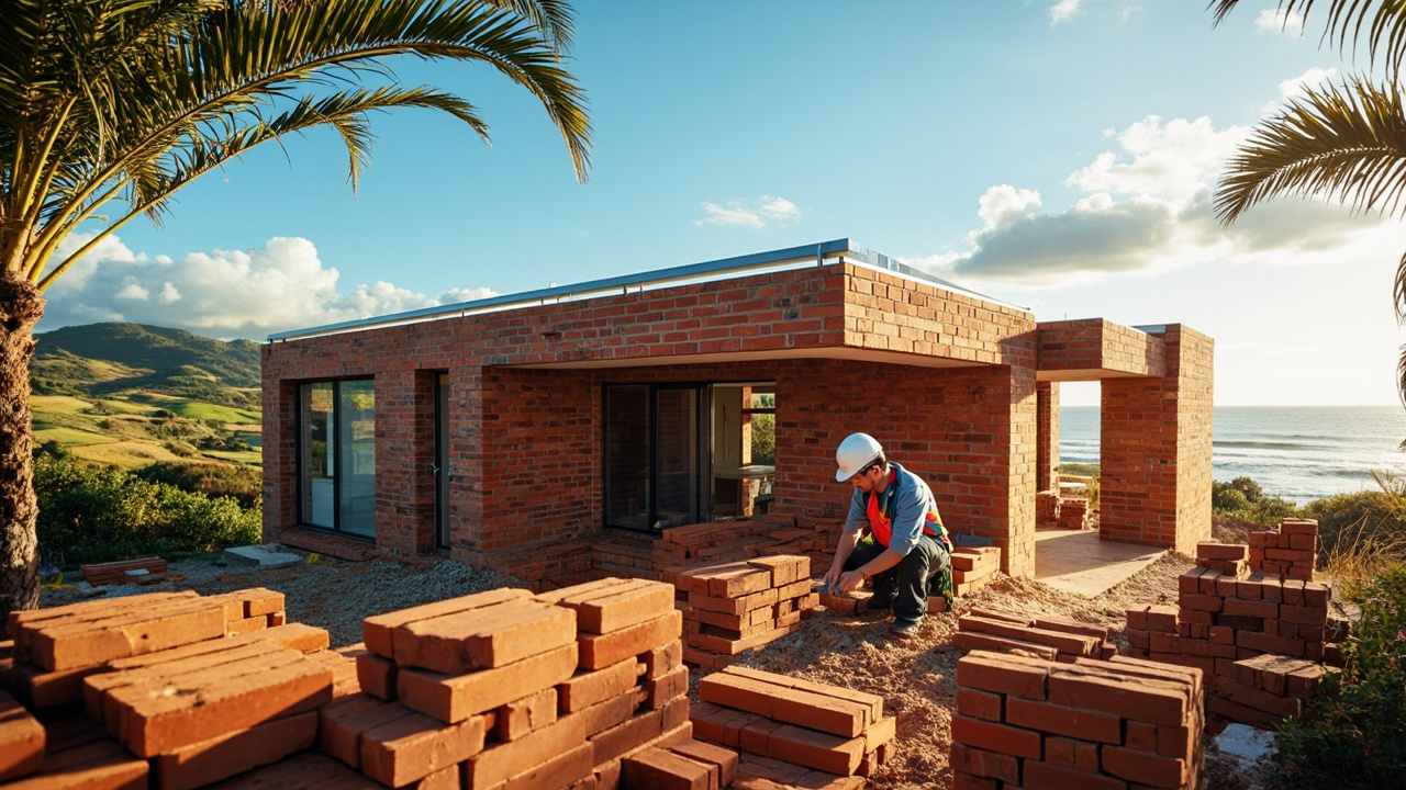 Innovative brick designs in a New Zealand structure.