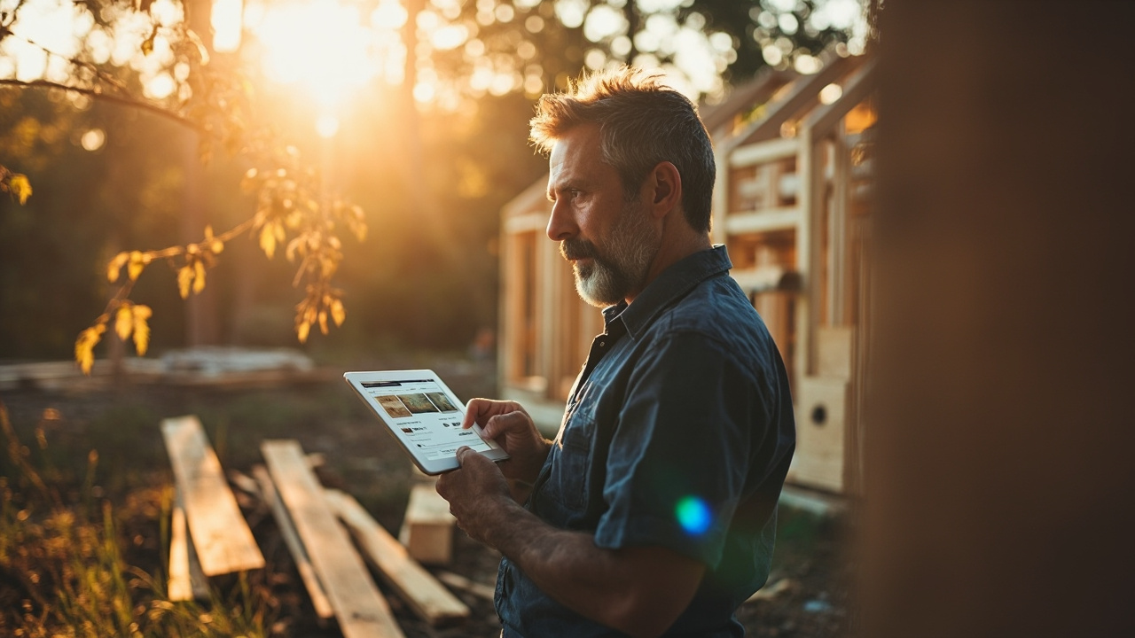 Browsing timber options on a leading Australian online marketplace.